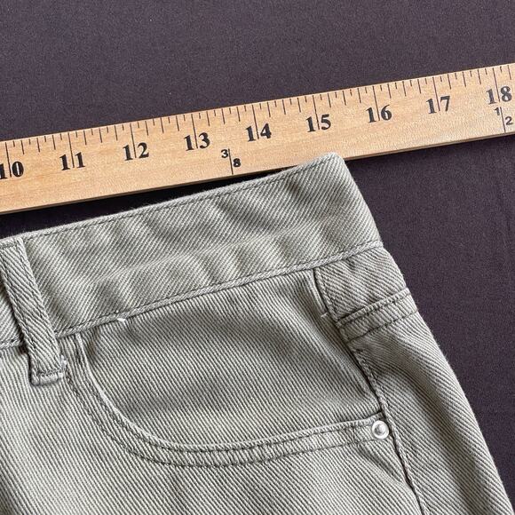 Shein Womens Butterflies Jeans Large Green Distressed Boho Denim Cotton Festival - Picture 9 of 12